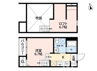 貝塚駅 徒歩9分 2階の物件間取画像